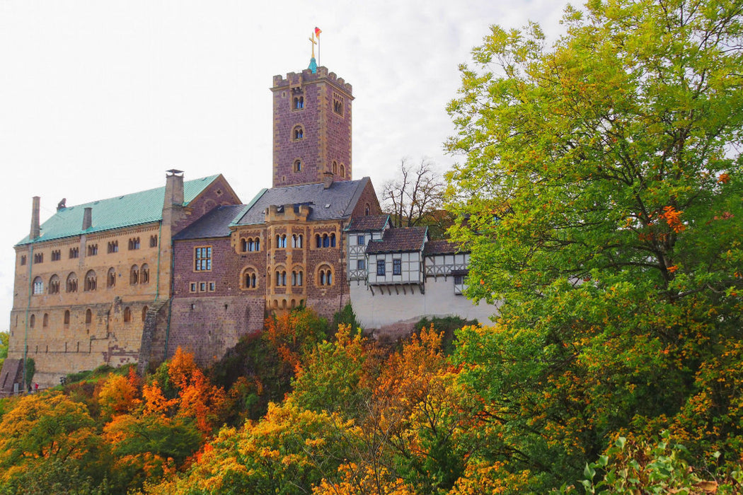 Premium Textil-Leinwand Die Wartburg in Thüringen