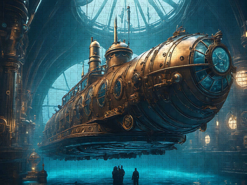 Futuristisches U-Boot - CALVENDO Foto-Puzzle'