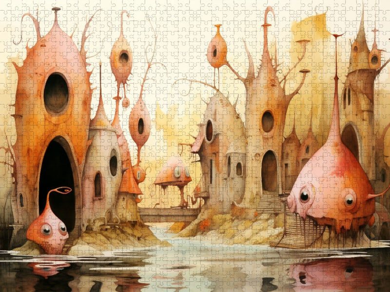 Un motif du calendrier "Maisons Curieuses" - CALVENDO Photo Puzzle' 