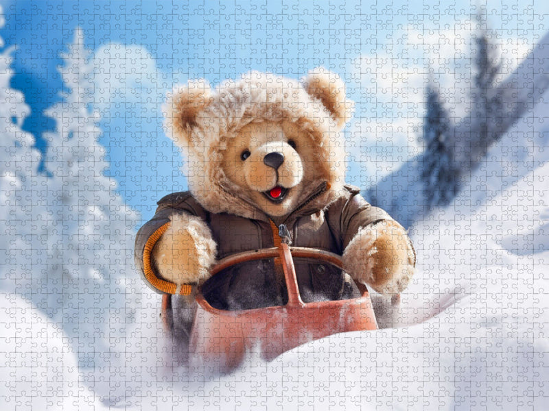 Ein Motiv aus dem Kalender Teddybär und seine Abenteuer - CALVENDO Foto-Puzzle'