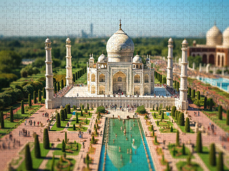 Erinnert an Taj Mahal Indien - CALVENDO Foto-Puzzle'