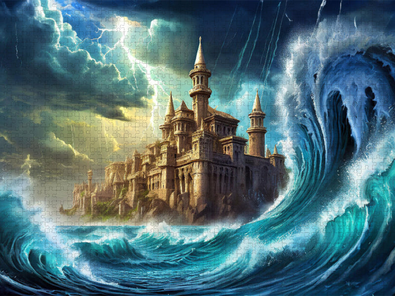 Der Untergang von Atlantis - CALVENDO Foto-Puzzle'