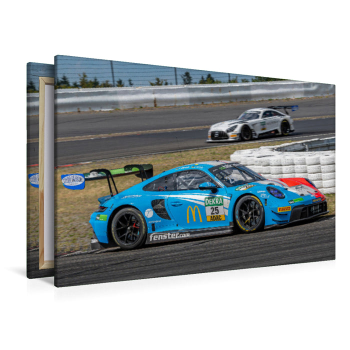 Premium Textil-Leinwand Huber Motorsport / Porsche 911 GT3 R