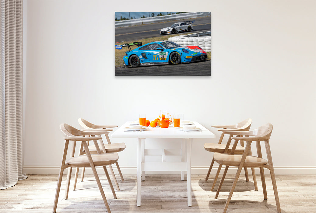 Premium Textil-Leinwand Huber Motorsport / Porsche 911 GT3 R