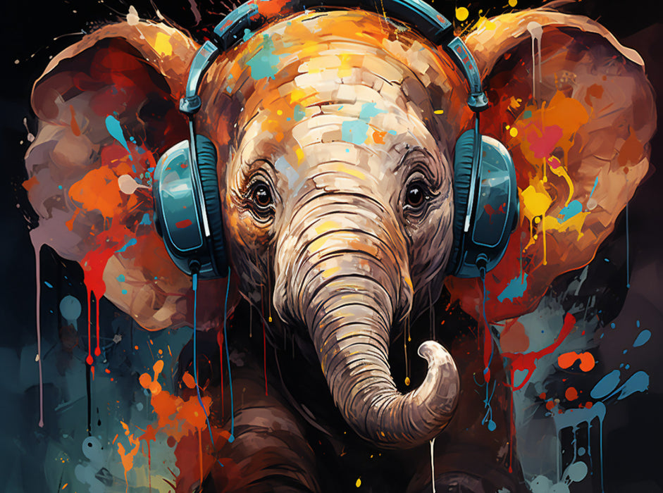 ElefantenTrompete - CALVENDO Foto-Puzzle'