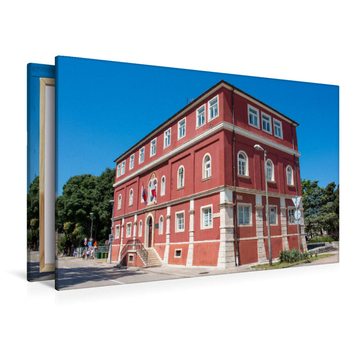 Premium Textil-Leinwand Historisches Gebäude am Park of Heads