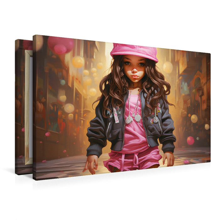 Premium Textil-Leinwand Street Dance