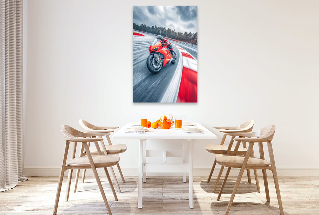 Premium Textil-Leinwand Ein Motiv aus dem Kalender Motorradsport