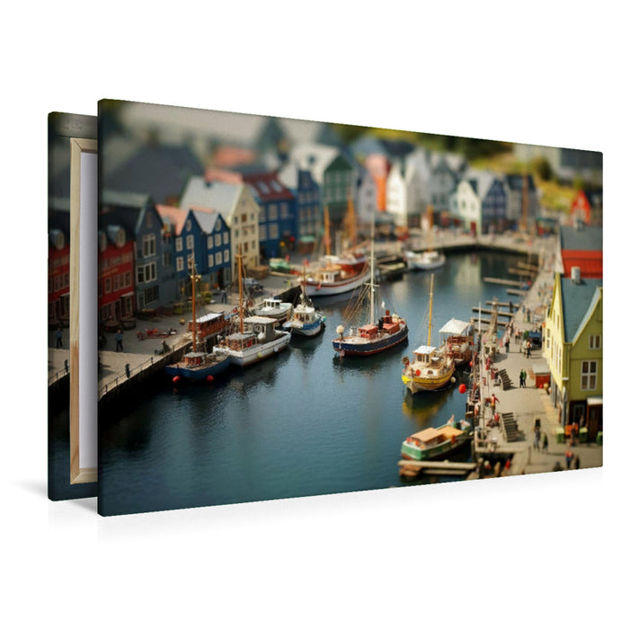 Premium Textil-Leinwand Ein Motiv aus dem Kalender "Miniaturwelt Sehnsuchtsort Nordseeküste"