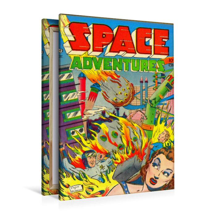 Premium Textil-Leinwand Space Adventures - Ein amerikanischer Comic