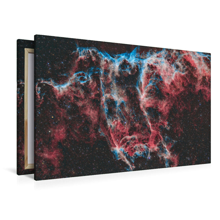 Premium Textil-Leinwand Fledermausnebel NGC 6995