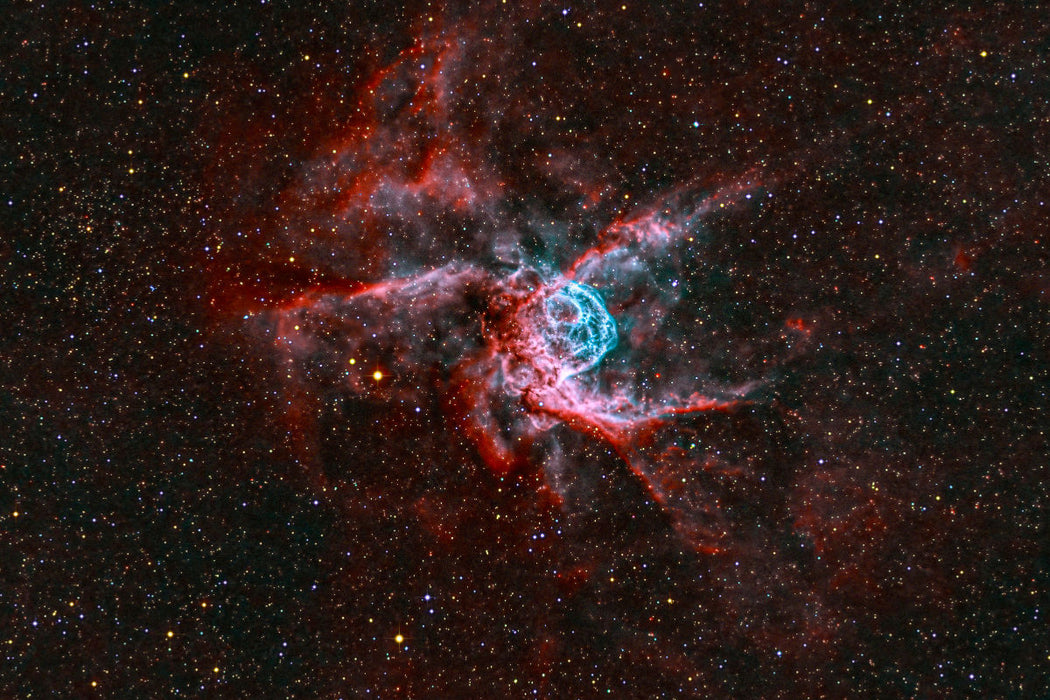 Premium Textil-Leinwand Thors Helm NGC 2359
