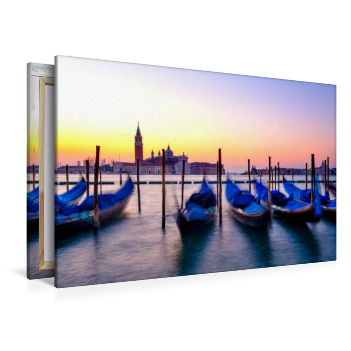 Premium Textil-Leinwand Blick auf San Giorgio Maggiore