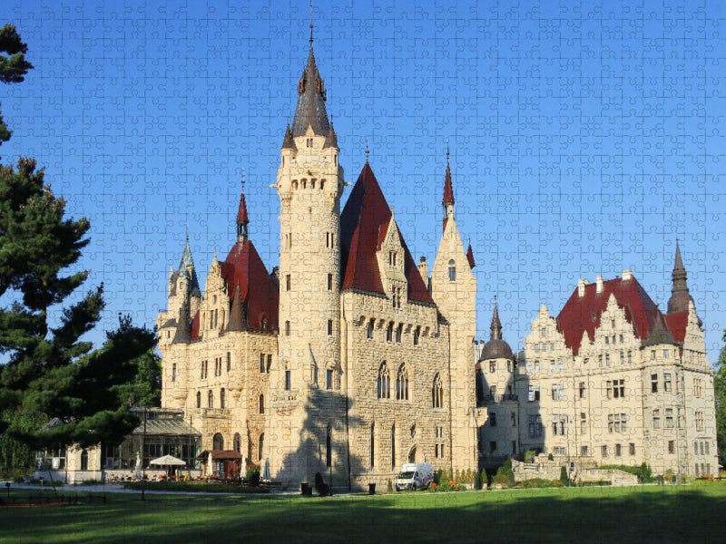 Château de Moschen (Moszna Zamek) dans le sud de la Pologne - CALVENDO Photo Puzzle' 