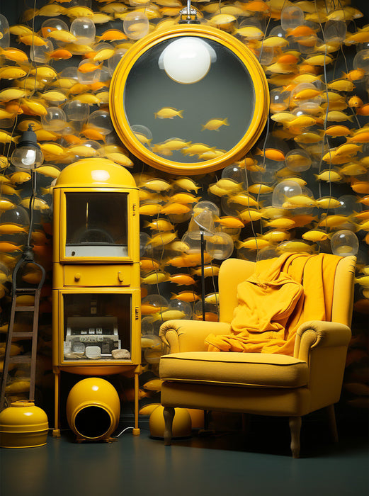 Gelbe Fische - CALVENDO Foto-Puzzle'