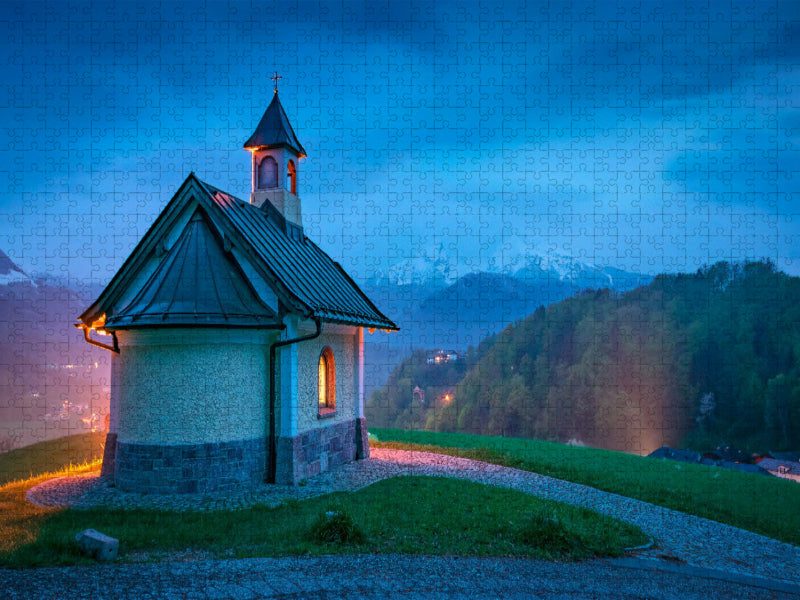 Kirchleitenkapelle in Berchtesgaden - CALVENDO Foto-Puzzle'