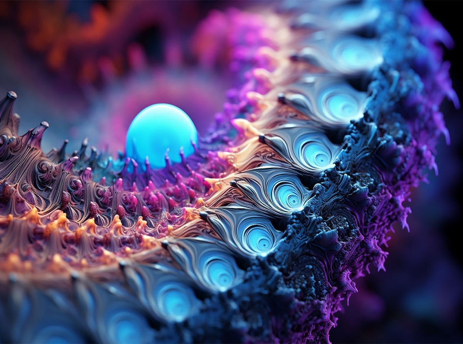 Mandelbrot Fraktal 3D Interpretation - CALVENDO Foto-Puzzle'