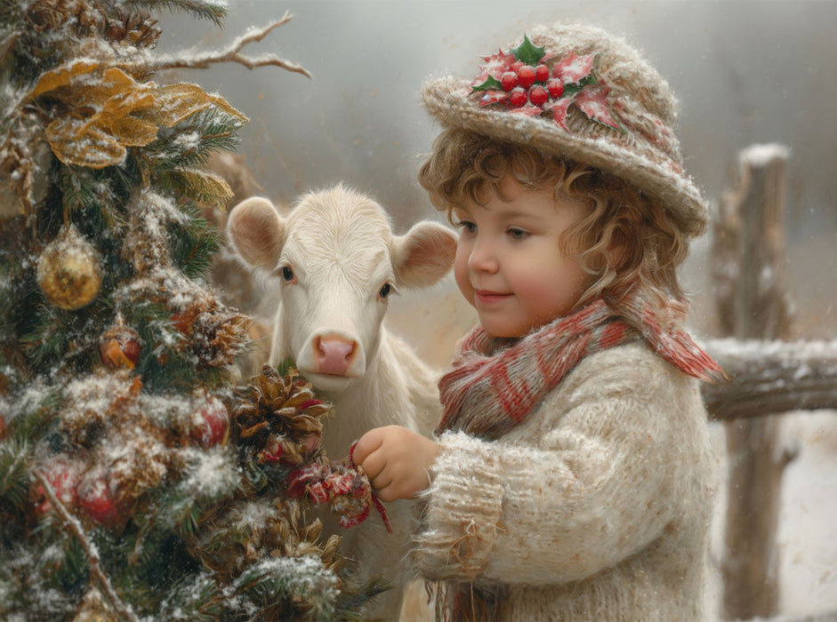 Magie de Noël à la ferme - Puzzle photo CALVENDO' 