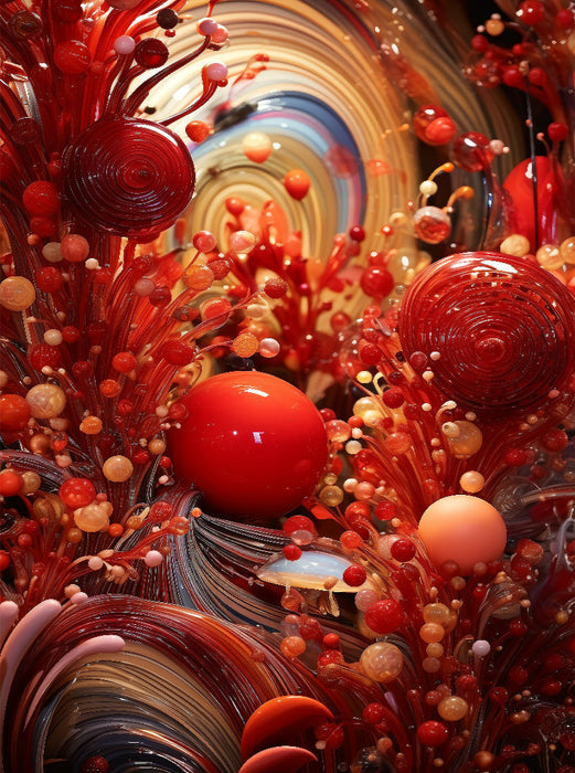 Croissance de sphère - forme organique en verre - puzzle photo CALVENDO' 