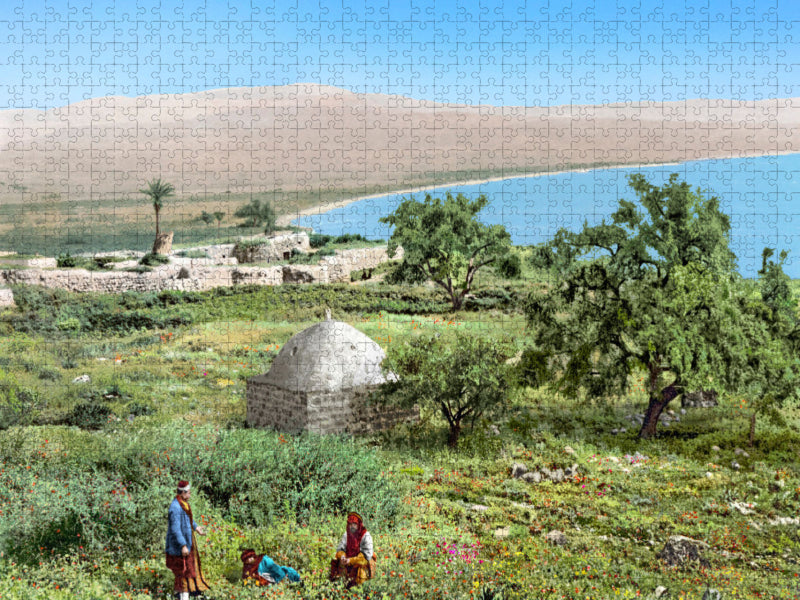 Heiliges Land – Magdala – Geburtsort von Maria Magdalene um 1900 - CALVENDO Foto-Puzzle'