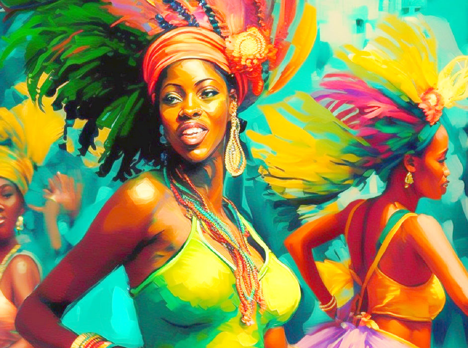 Danse de la beauté des Caraïbes - Puzzle photo CALVENDO' 