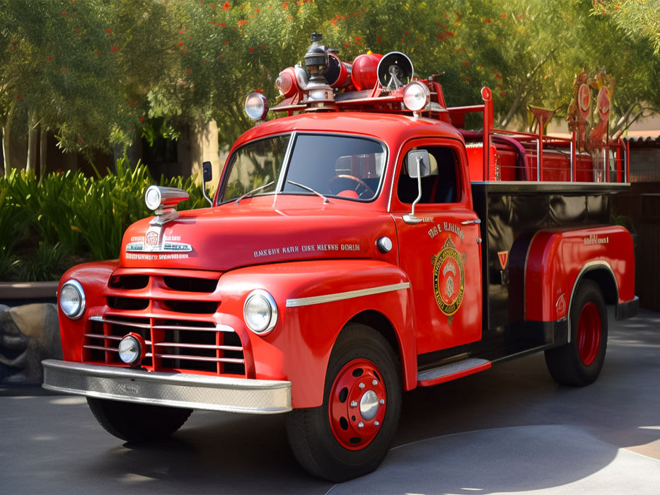 Un motif du calendrier Fantastic Nostalgia Fire Engines - CALVENDO Photo Puzzle' 