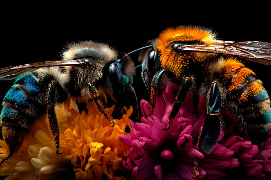 Premium Textil-Leinwand Ein Motiv aus dem Kalender Bienen und Honig