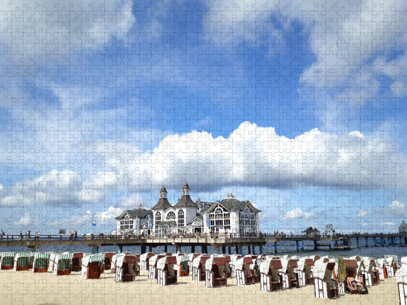 Seebrücke von Sellin auf der Insel Rügen - CALVENDO Foto-Puzzle'