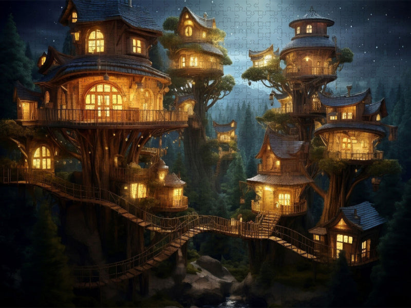 Ein Motiv aus dem Kalender "Baumhäuser - Traumhafte Luftschlösser" - CALVENDO Foto-Puzzle'
