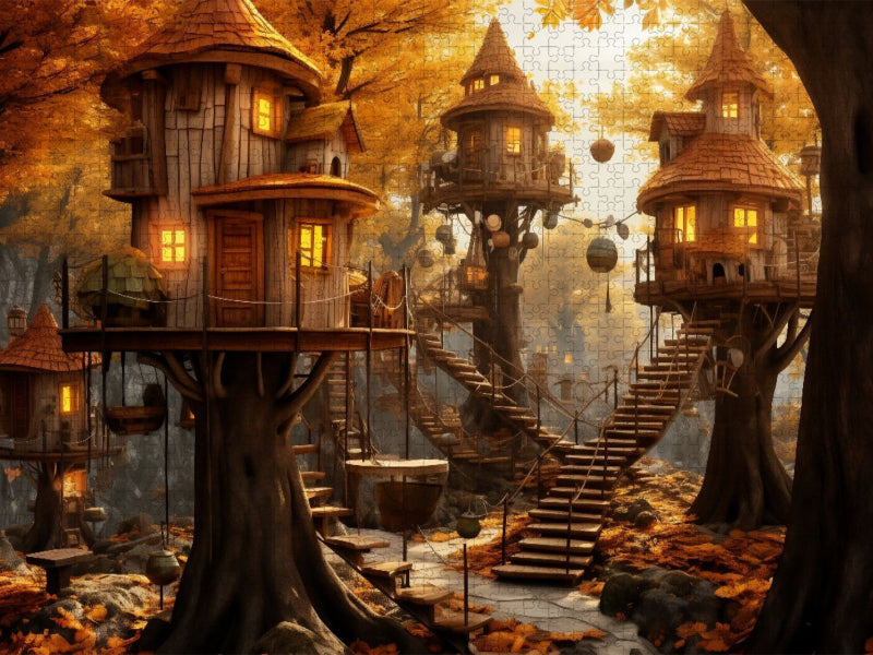 Ein Motiv aus dem Kalender "Baumhäuser - Traumhafte Luftschlösser" - CALVENDO Foto-Puzzle'