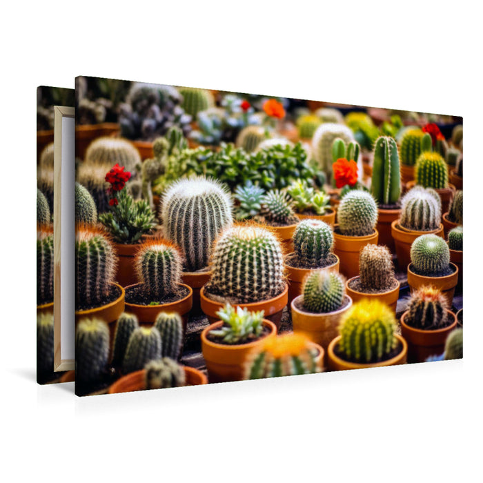 Toile textile premium Merveilles de cactus 