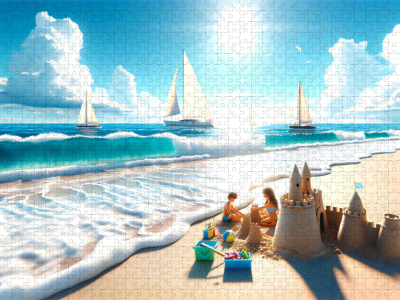 Sonniger Strandtag - CALVENDO Foto-Puzzle'