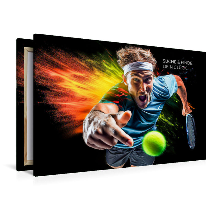 Premium Textil-Leinwand Ein Motiv aus dem Kalender Tennis und Motivation