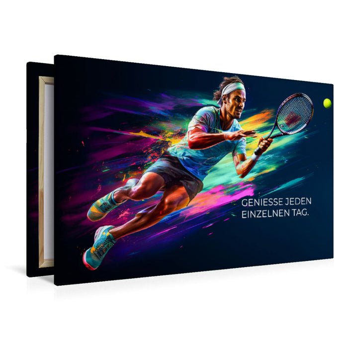 Premium Textil-Leinwand Ein Motiv aus dem Kalender Tennis und Motivation