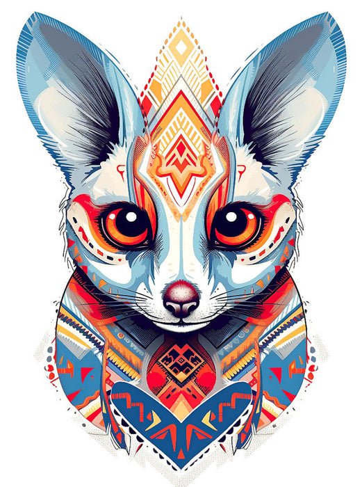 Katta Lemur im Tattoo Design - CALVENDO Foto-Puzzle'
