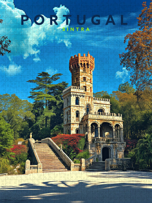 Quinta da Regaleira Residenz in Sintra - CALVENDO Foto-Puzzle'