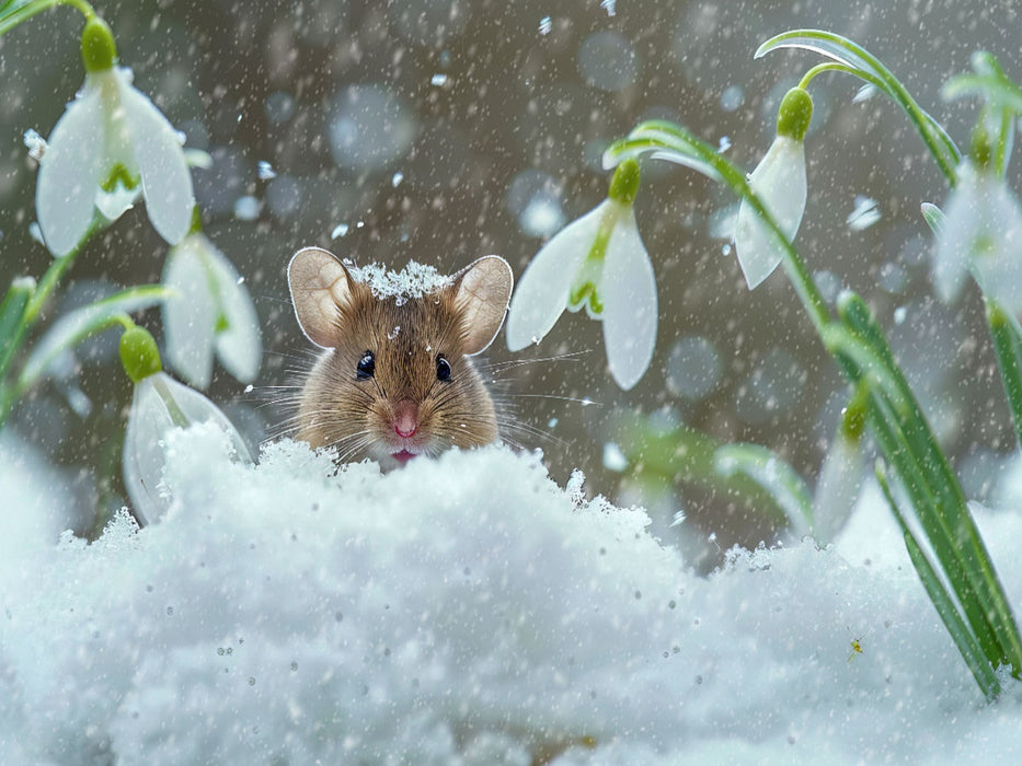 Die Schnee-Mäusekönigin - CALVENDO Foto-Puzzle'