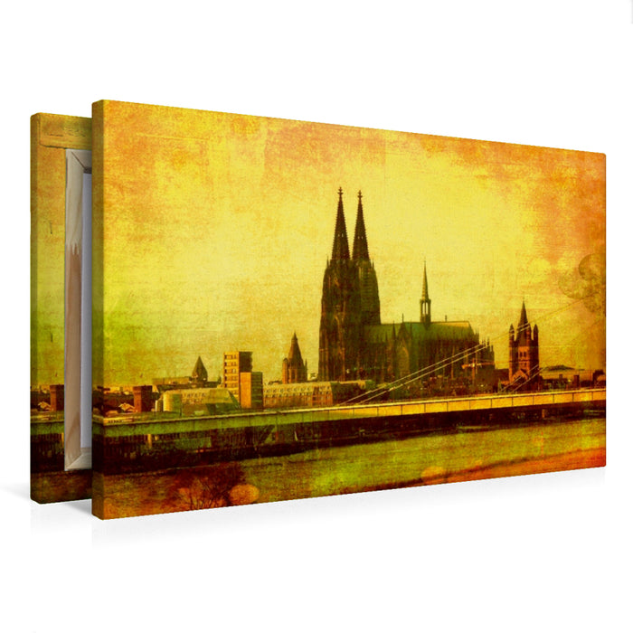 Premium Textil-Leinwand Premium Textil-Leinwand 75 cm x 50 cm quer Ein Motiv aus dem Kalender Köln