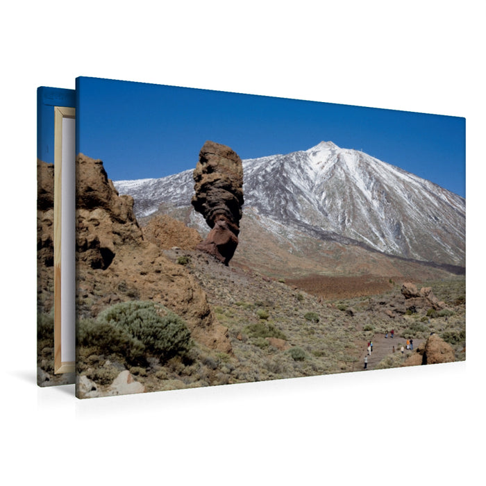 Toile textile premium Toile textile premium 120 cm x 80 cm paysage Tenerife - Les doigts de Dieu et le Teide 