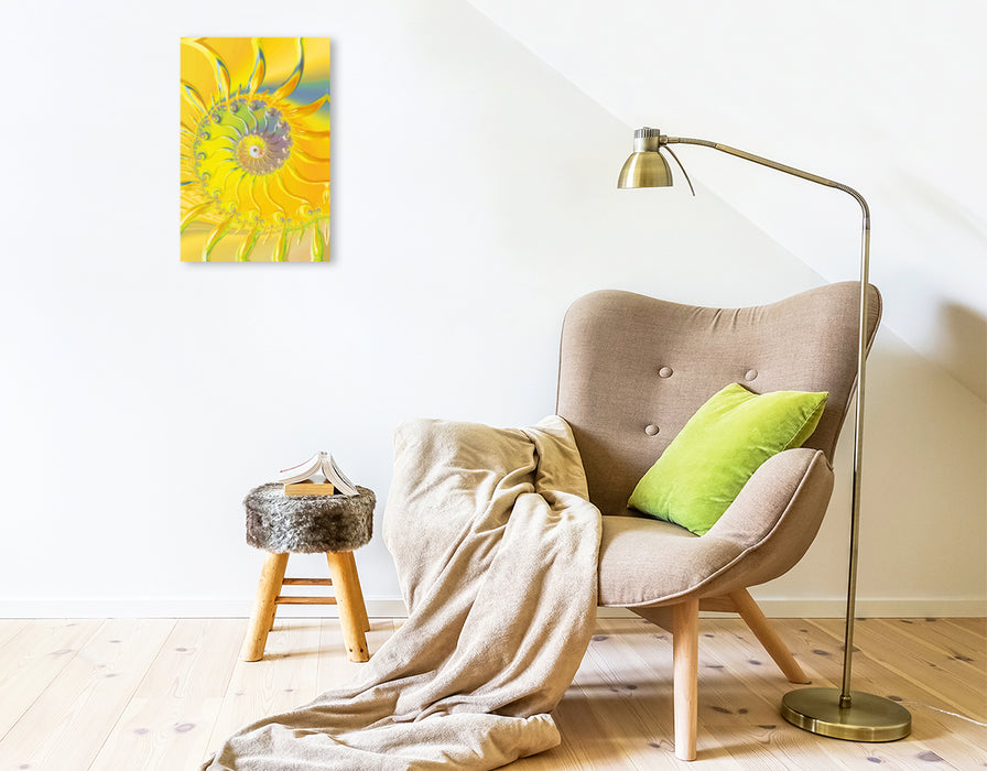 Premium Textil-Leinwand Premium Textil-Leinwand 30 cm x 45 cm hoch Sonnenaufgang abstrakt