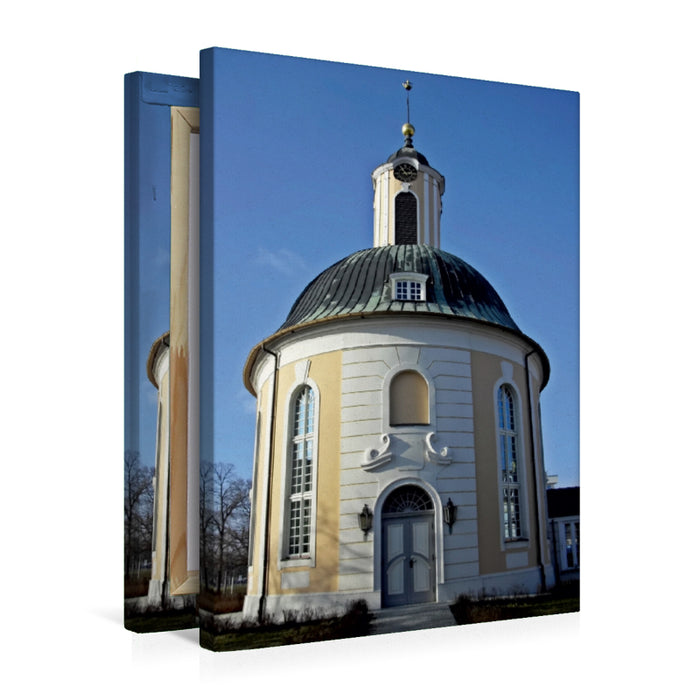 Premium Textil-Leinwand Premium Textil-Leinwand 50 cm x 75 cm hoch Ehemalige Französisch-Reformierte Kirche in Schwedt