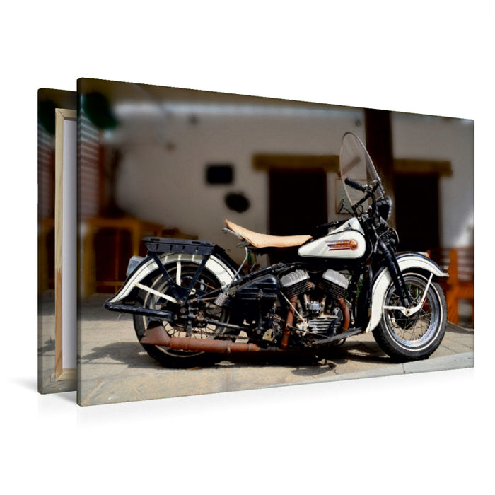 Premium Textil-Leinwand Premium Textil-Leinwand 120 cm x 80 cm quer Ein Motiv aus dem Kalender Harley Davidson WLA 750