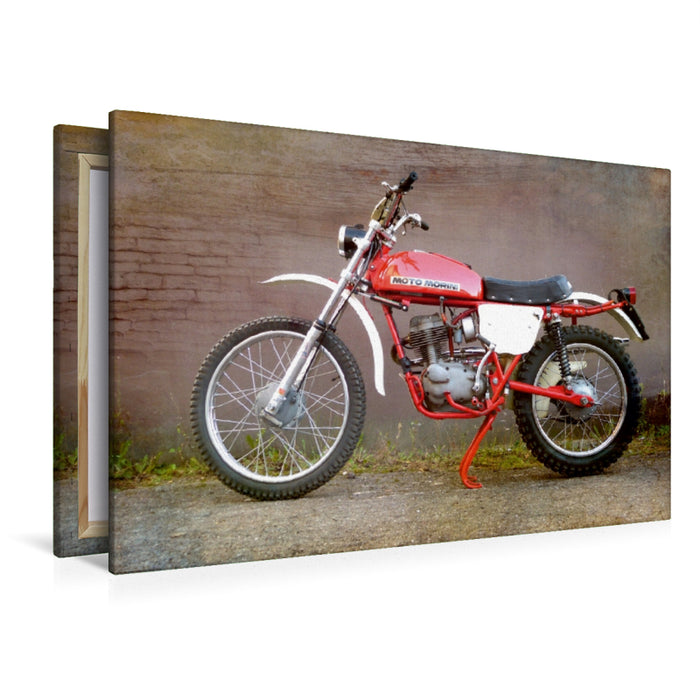 Premium Textil-Leinwand Premium Textil-Leinwand 120 cm x 80 cm quer Moto Morini