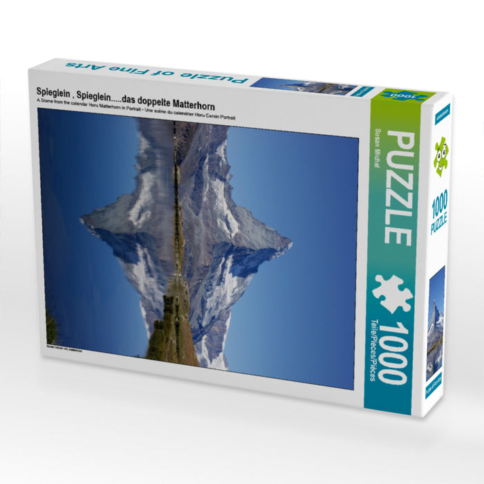 Spieglein , Spieglein.....das doppelte Matterhorn - CALVENDO Foto-Puzzle - calvendoverlag 30.99