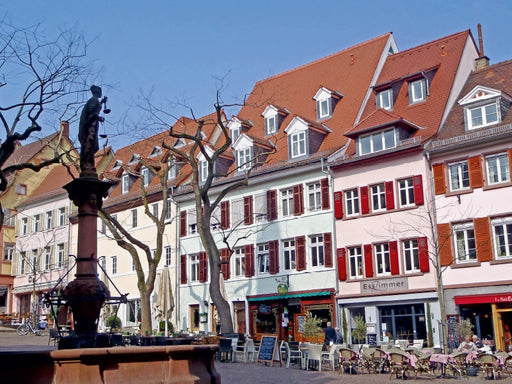 Am Marktplatz in Weinheim an der Bergstraße - CALVENDO Foto-Puzzle - calvendoverlag 29.99