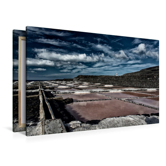 Toile textile premium Toile textile premium 120 cm x 80 cm paysage La Palma - Saline chez Funcaliente 