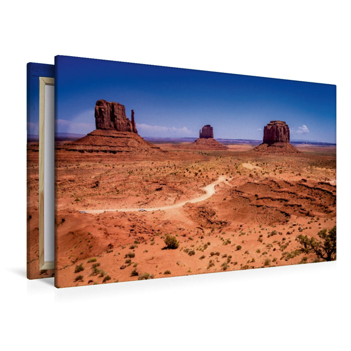 Premium Textil-Leinwand Premium Textil-Leinwand 120 cm x 80 cm quer Monument Valley