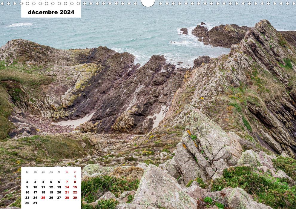 La Brittany. The coast of Emeraude and the coast of Penthièvre (CALVENDO Calendrier mensuel 2024) 