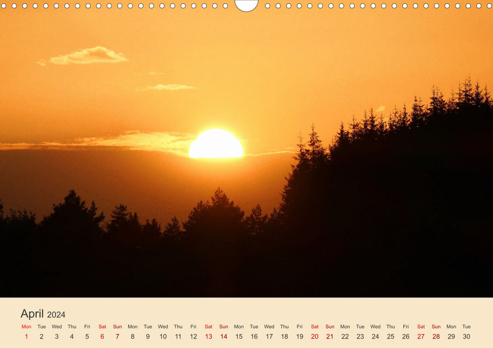 World sunsets (CALVENDO Monthly Calendar 2024)