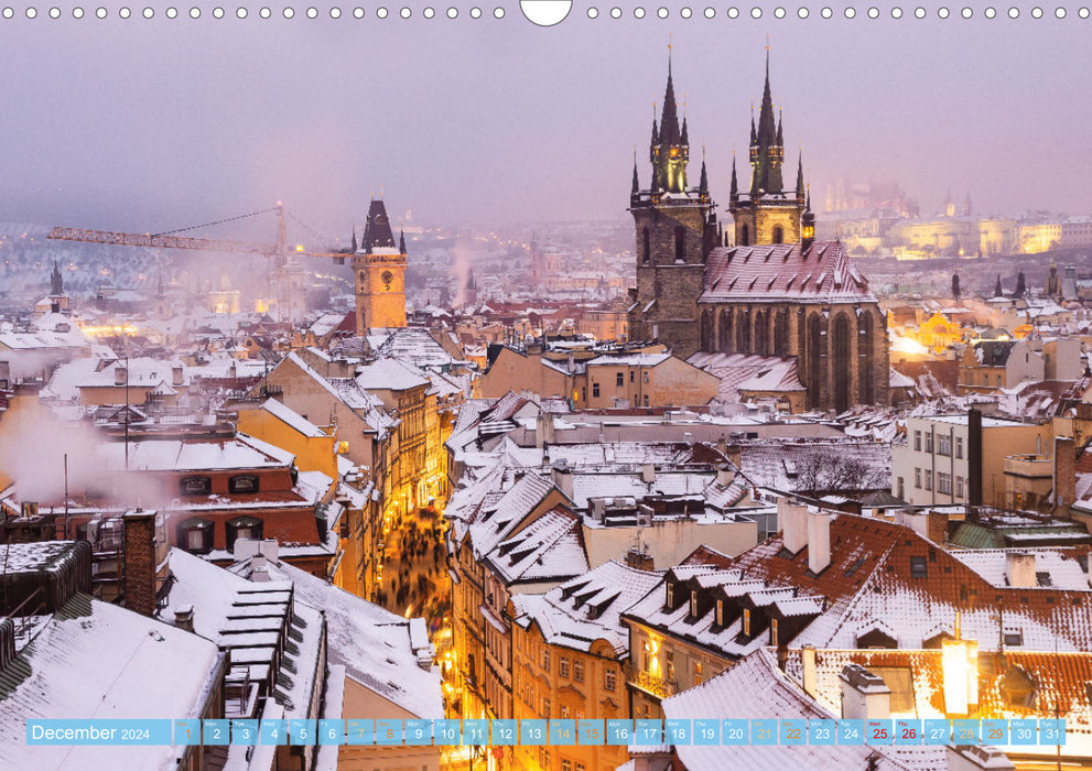 Winter in Prague (CALVENDO Monthly Calendar 2024)